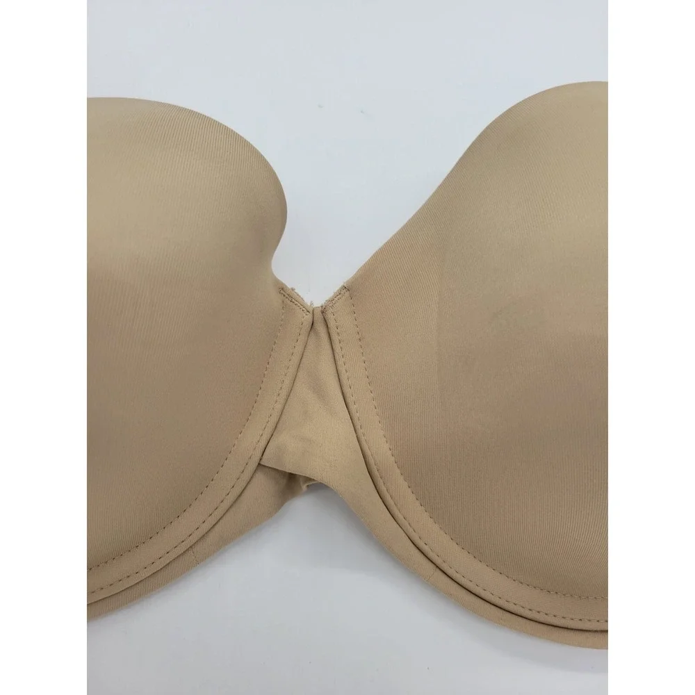 Maidenform Strapless Bra Minimalist Everyday Convertible Tan Beige 38D